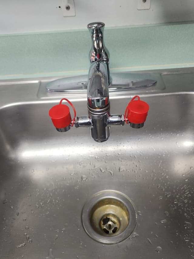 Commercial Sink Drain, Faucet & Emergency Eyewash Installation photo 1